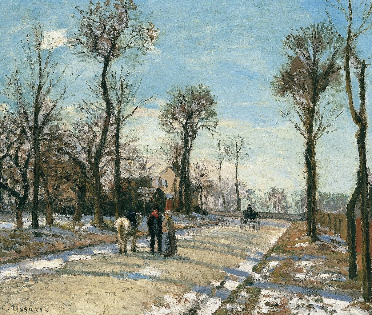 Camino, sole invernale e neve - Museo Thyssen, Bornemisza, Madrid